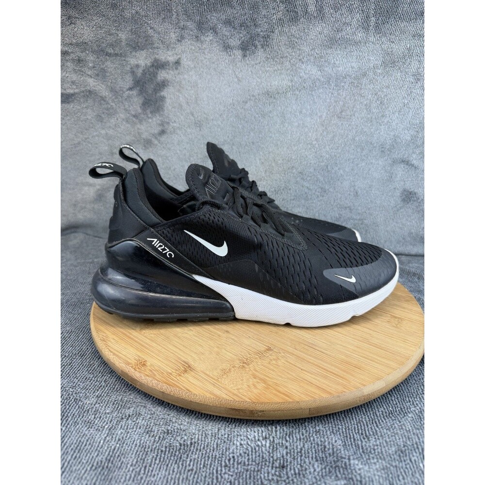 Nike Air Max 270 Shoes Mens Size 10.5 Black Mesh Running Sneakers AH8050-002